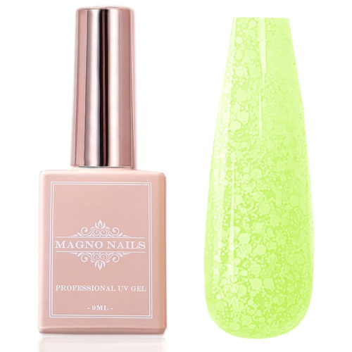 Preview: UV Gel - 5411 - Confetti Gel - Neon Yellow
